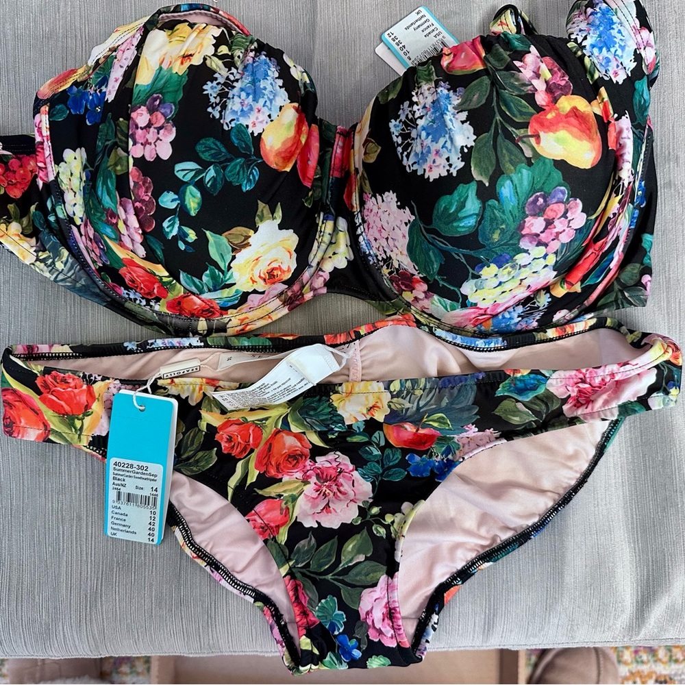 Seafolly Floral Bikini 2 piece set